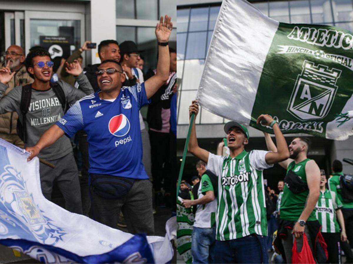 Final de fútbol colombiano entre Millonarios y Nacional